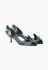 Anthracite/Astral - Two-tone patent leather D'Orsay pumps - GLAM MODA
